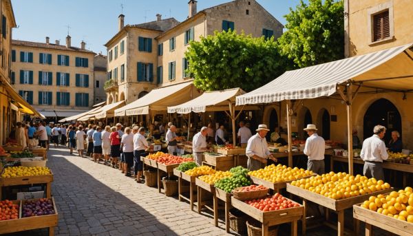 Marche provencal produits terroir authentiques