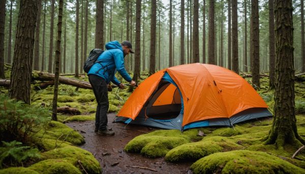 Tente camping montage rapide etanche